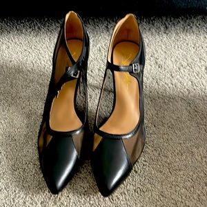 Joan Oloff Napa luxury black heels womens size 11